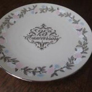 Lenox- made in USA . 25th anniversary plate